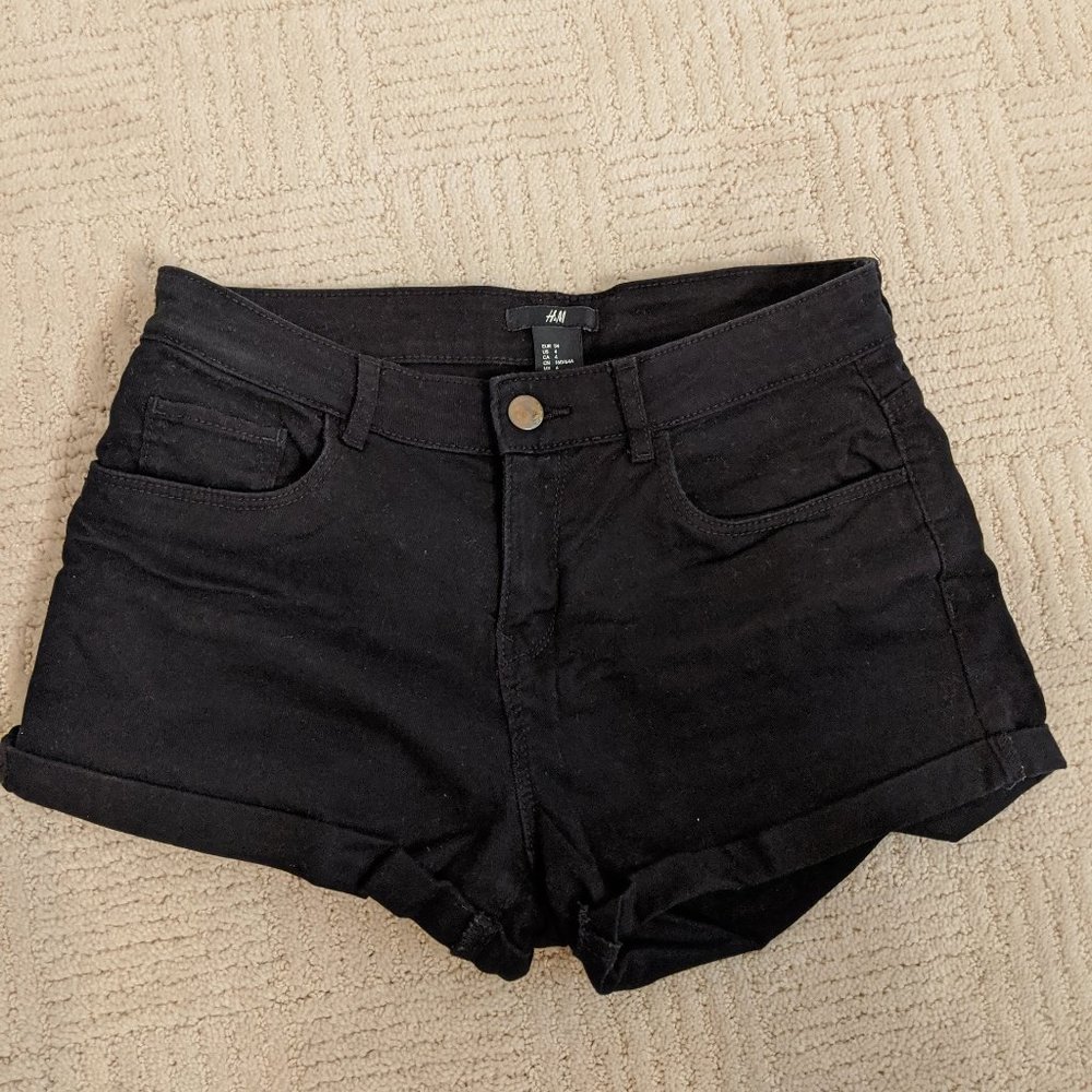 Black Denim H&M Shorts